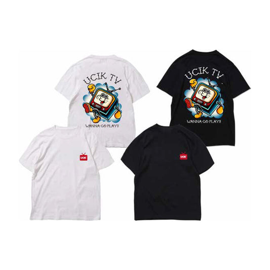 うちいくTVTシャツ ブラック・ホワイト