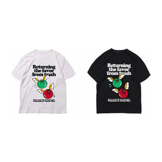 クズの恩返しTシャツ ブラック・ホワイト